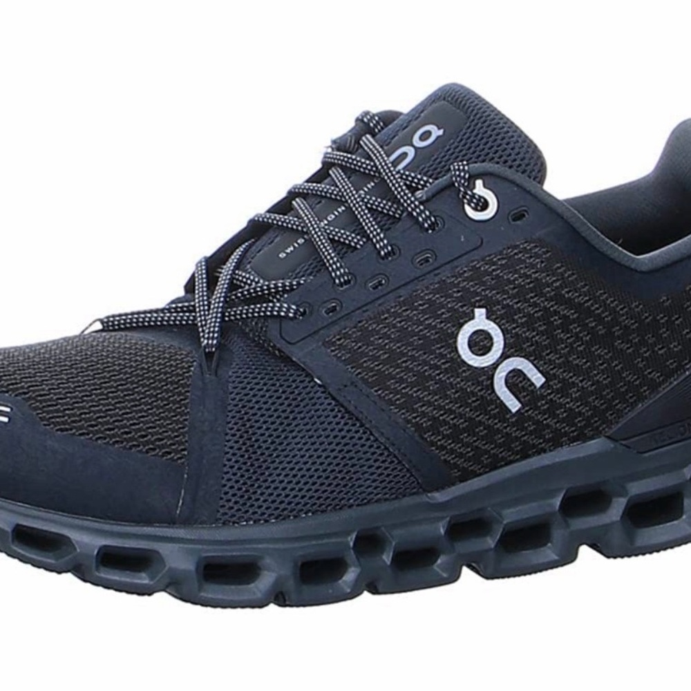 On Running Women's Black and Gray Sneakers